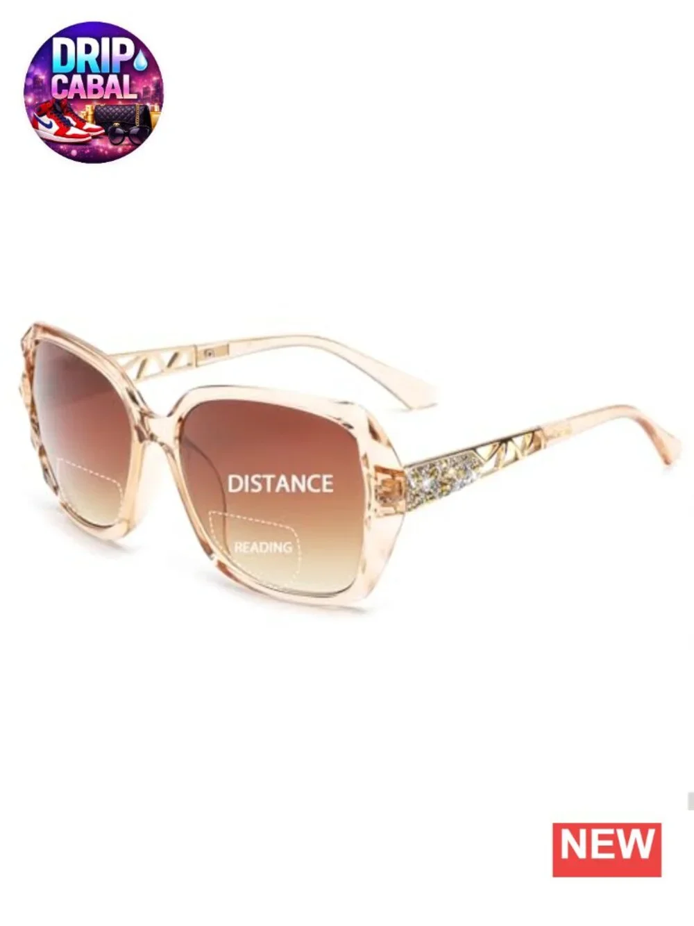 Bifocal Reading Sunglasses for Women Oversized Square Sun Readers Outdoor UV400